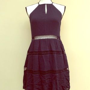 NikiBiki navy summer dress with mid riff lace